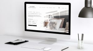 Home homepage seen laptop screen